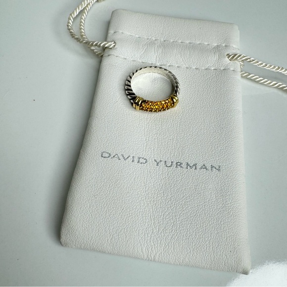 David Yurman Cable Candy Yellow Sapphire Ring - Picture 6 of 6
